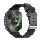 wonlex MF18-F bluetooth EKG és vércukormérő okosóra, fekete hátulról