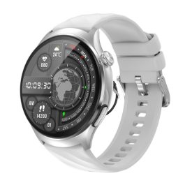 wonlex MF19-S bluetooth EKG és vércukormérő okosóra, ezüst balról